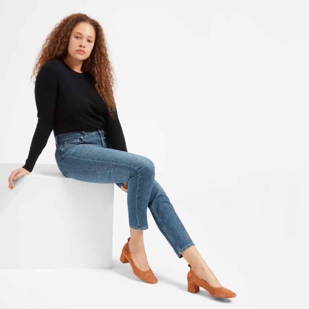 Everlane | Women’s Medium Blue Wash Ankle Skinny Jeans High-Rise Denim Size 26